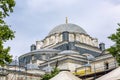 Istanbul, Turkey, 05/22/2019: Dome of the Suleymaniye Mosque in Istanbul against the blue sky. Close-up Royalty Free Stock Photo