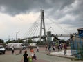 Istanbul, Turkey - February 23, 2018:Adnan Menderes Bridge in Izmit / Turkey.