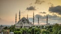 Istanbul, Turkey - February 9, 2013: Blue Mosque Sultanahmet Cami in Sultanahmet, Istanbul, Turkey Royalty Free Stock Photo