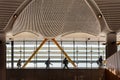 Travelers at Istanbul international airport, travelling Turkey Royalty Free Stock Photo