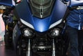 Motorcycle front head fairings and dual lens lens headlights