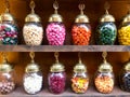 Istanbul, Turkey - February 23, 2018: Turkish Traditional Ramadan Sweet Sugar Candy / Candies Akide Sekeri Royalty Free Stock Photo