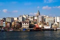 ISTANBUL, TURKEY - FEBRUARY 24. 2009: View over Bosporus river on asian skyline