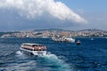 Istanbul-Turkey, 07 12 2014: Ferries, which have an important place in Istanbul`s public transportation system, carry passengers Royalty Free Stock Photo
