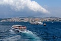 Istanbul-Turkey, 07 12 2014: Ferries, which have an important place in Istanbul`s public transportation system, carry passengers