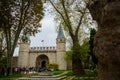 Istanbul, Turkey: The gate of Salutation in Topkapi Palace. Topkapi Palace is popular tourist attraction in the Turkey Royalty Free Stock Photo