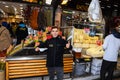 Istanbul, Turkey, 20.12.2019: Grand Bazaar varied produce fr sale: spices, condiments, teas