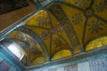 ISTANBUL, TURKEY: Hagia Sophia interior. Gilding and ornament on the ceiling. Hagia Sophia is the greatest monument of Byzantine