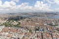 Istanbul, Turkey; historical peninsula aerial photo Royalty Free Stock Photo