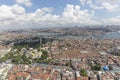 Istanbul, Turkey; historical peninsula aerial photo Royalty Free Stock Photo