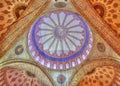 Istanbul, Turkey: The interior of Blue Mosque Sultan Ahmed Mosque