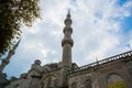 ISTANBUL, TURKEY: Istanbul, Turkey: blue mosque Minaret close-up Royalty Free Stock Photo