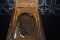 ISTANBUL - TURKEY - JANUARY 5 2024 - Footprint of the Prophet Muhammad in the Sacred Relics of Topkapi Palace