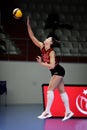 Turk Hava Yollari vs Kuzeyboru Turkish Cup Women match Royalty Free Stock Photo