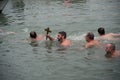 Celebration of Epiphany in the Golden Horn, Istanbul, Turkey