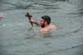 Celebration of Epiphany in the Golden Horn, Istanbul, Turkey