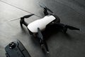 Istanbul, Turkey - July 3, 2018: DJI MAVIC AIR - Compact Drone by DJI with 12 MP 4K HDR camera, mounted on a 3-axis gimbal. Camera