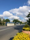 Istanbul, Turkey - July 9, 2021; Entrance of Yildiz Technical University in Istanbul, Turkey