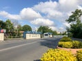 Istanbul, Turkey - July 9, 2021; Entrance of Yildiz Technical University in Istanbul, Turkey