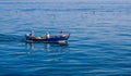 Istanbul, Turkey, 2010, July 13: Fishermen on the sea of Marmara Royalty Free Stock Photo