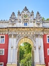 Imperial Gate of the Dolmabahce Palace. Besiktas district, Istanbul, Turkey. Royalty Free Stock Photo