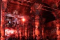 Live performance light show in Theodosius historical cistern