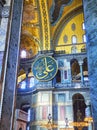 The Nave of the Hagia Sophia mosque. Istanbul, Turkey.