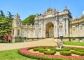 Treasury Gate of the Dolmabahce Palace. Besiktas district, Istanbul, Turkey. Royalty Free Stock Photo