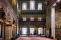 ISTANBUL, TURKEY - JULY 06, 2018: View of the interior of the Blue Mosque (also known as the Sultan Ahmed Mosque.