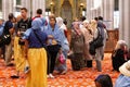 ISTANBUL, TURKEY - JULY 06, 2018: View of the interior of the Blue Mosque Royalty Free Stock Photo