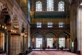 ISTANBUL, TURKEY - JULY 06, 2018: View of the interior of the Blue Mosque Royalty Free Stock Photo