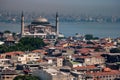 Birdeye view of Hagia Sofia in Eminonu Istanbul