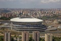 Istanbul, Turkey - June 10, 2013; Ali Sami Yen Sports Complex Turk Telekom Stadium Istanbul. Shooting from the helicopter Royalty Free Stock Photo