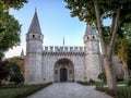 Istanbul, Turkey - June 23, 2015: The entrance of the Topkapi Palace, Gate of Salutations, Topkapi Palace Royalty Free Stock Photo