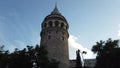 Galata Tower, an old building and a tourist attraction in Galata