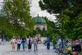 Istanbul, Turkey - June 18 2022: The German Fountain Turkish: Alman Ãâ¡eÃÅ¸mesi German: Deutscher Brunnen is a gazebo styled Royalty Free Stock Photo