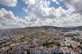 Istanbul, Turkey - June 9, 2013; Istanbul landscape from helicopter. Camlica Hill view from helicopter. Amazing city Istanbul in