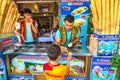 Turkish ice cream seller in Istanbul Royalty Free Stock Photo