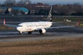 Star Alliance Turkish Airlines Boeing 737-800 TC-JHE passenger plane departure at Istanbul Ataturk Airport