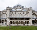 ISTANBUL, TURKEY - MARCH 23, 2023: Suleymaniye mosque - Tomb of the turkish sultan Suleyman and his wife Hurrem (Roksolana