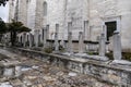 ISTANBUL, TURKEY - MARCH 23, 2023: Suleymaniye mosque - Tomb of the turkish sultan Suleyman and his wife Hurrem (Roksolana