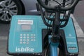 Bicycles parked on a bicycle stand