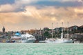 Celestyal Crystal and Wind Star cruise ships docked in Istanbul, Turkey. Istanbul, most popular tourism destination for Russian, U