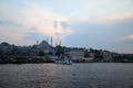 Istanbul, Turkey - May 10, 2018: Istanbul city view from Galata Bridge overlooking the Golden Horn with Eminonu Royalty Free Stock Photo