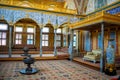 Istanbul, Turkey - May 28, 2022: Interior of Topkapi Palace, detail and decoration of the castle, Istanbul, Turkey Royalty Free Stock Photo
