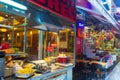 Commercial street at Istanbul city downtown Turkey Royalty Free Stock Photo