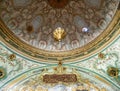 Istanbul / Turkey - May 27 2010:  Topkapi palace interior dome ceiling impressive detail Royalty Free Stock Photo