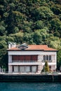 Traditional and Modern Mansions on the Bosporus Strait Waterside Royalty Free Stock Photo