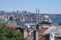 Istanbul, Turkey, Middle East, skyline, aerial view, panoramic, mosque, minaret, Golden Horn, Bosphorus, Grand Baazar Royalty Free Stock Photo