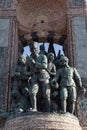 Istanbul, Turkey, Middle East, Taksim Square, Ataturk, historic, Republic Monument, Beyoglu, famous place Royalty Free Stock Photo